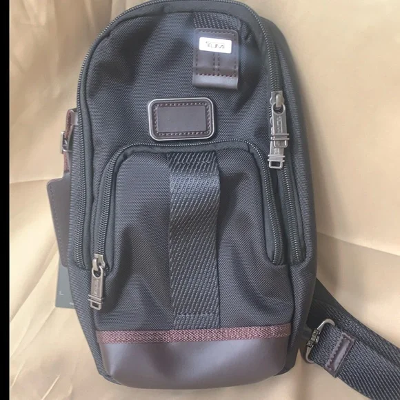Fashion Men's Tumi Black Belt Bag